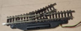 Weiche links mit Elektroantrieb, Länge 112,6 mm, Abzweigwink