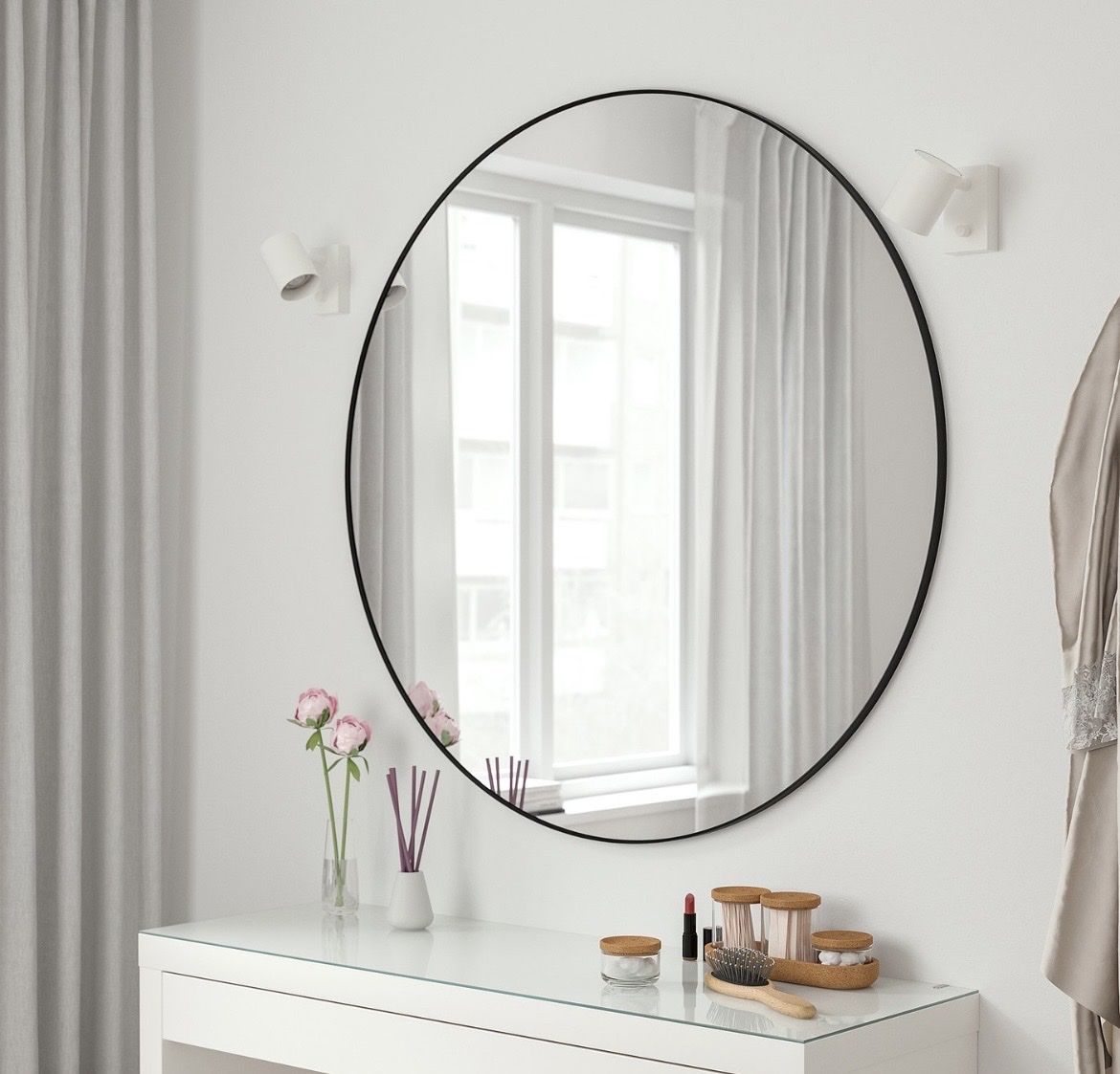 Specchi: Lindbyn Spiegel rund Ikea – Nuovo (secondo la descrizione) da Hilterfingen venduto da cel_h8kg