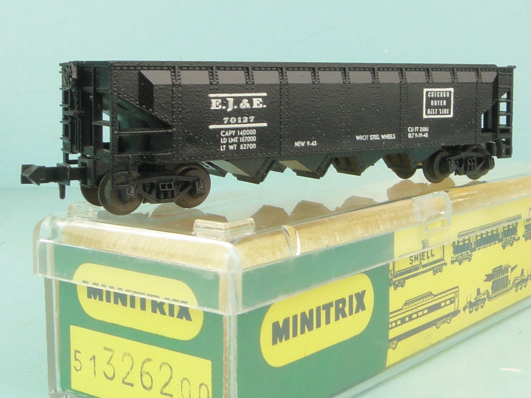 Trix Modelleisenbahnen: Minitrix Spur N 3262E.J & E. Hopper – Gebraucht aus Bülach von Albitrain