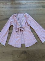 Rosa Sommer Strandkleid mit Bindegürtel, Grösse S