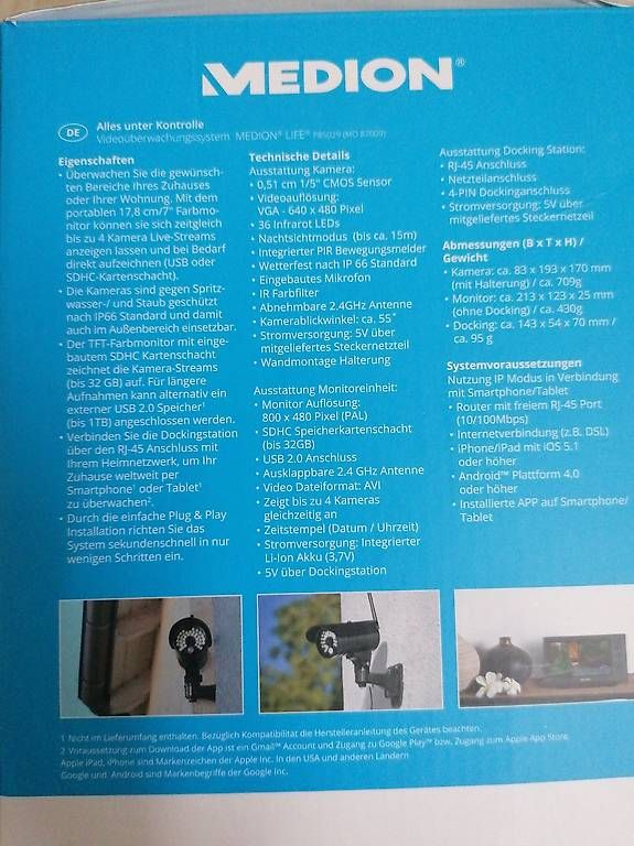 Camcorder: Medion Ueberwachungskamara – Gebraucht aus Oberentfelden von Ixerox 1