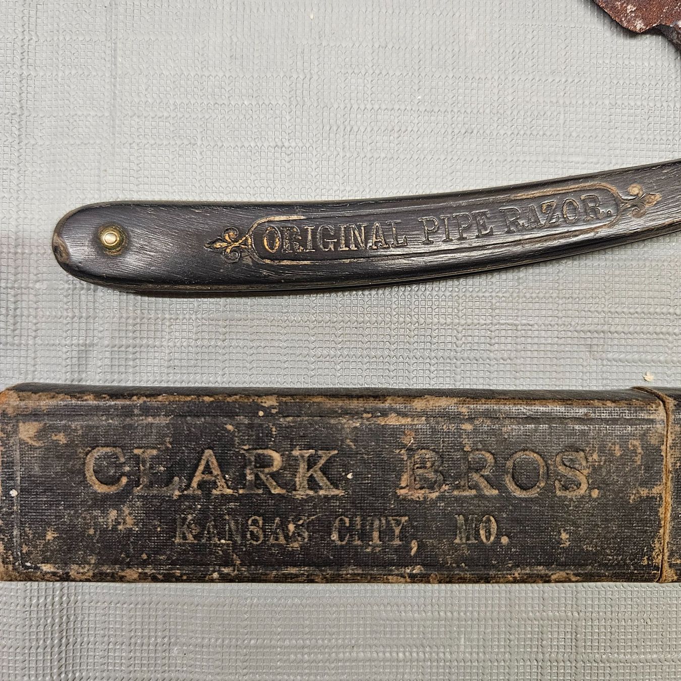 Rasoirs & Lames de rasage: Rasiermesser Clark Bros. Original Pipe Razor mit Hülle – D'occasion à St.Gallenkappel par RocknSkull 2