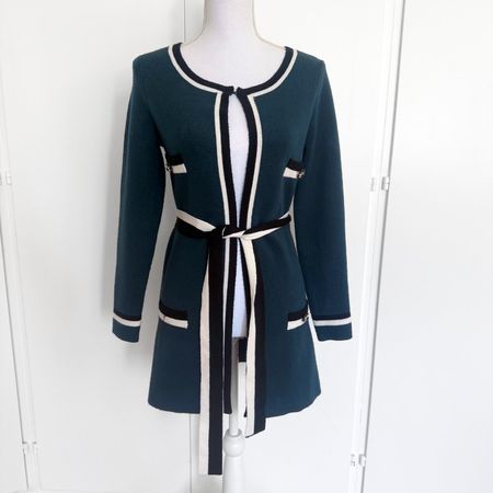 MORGAN Gilet Long Vert - Taille S