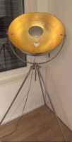 Stehlampe Gold und Silber