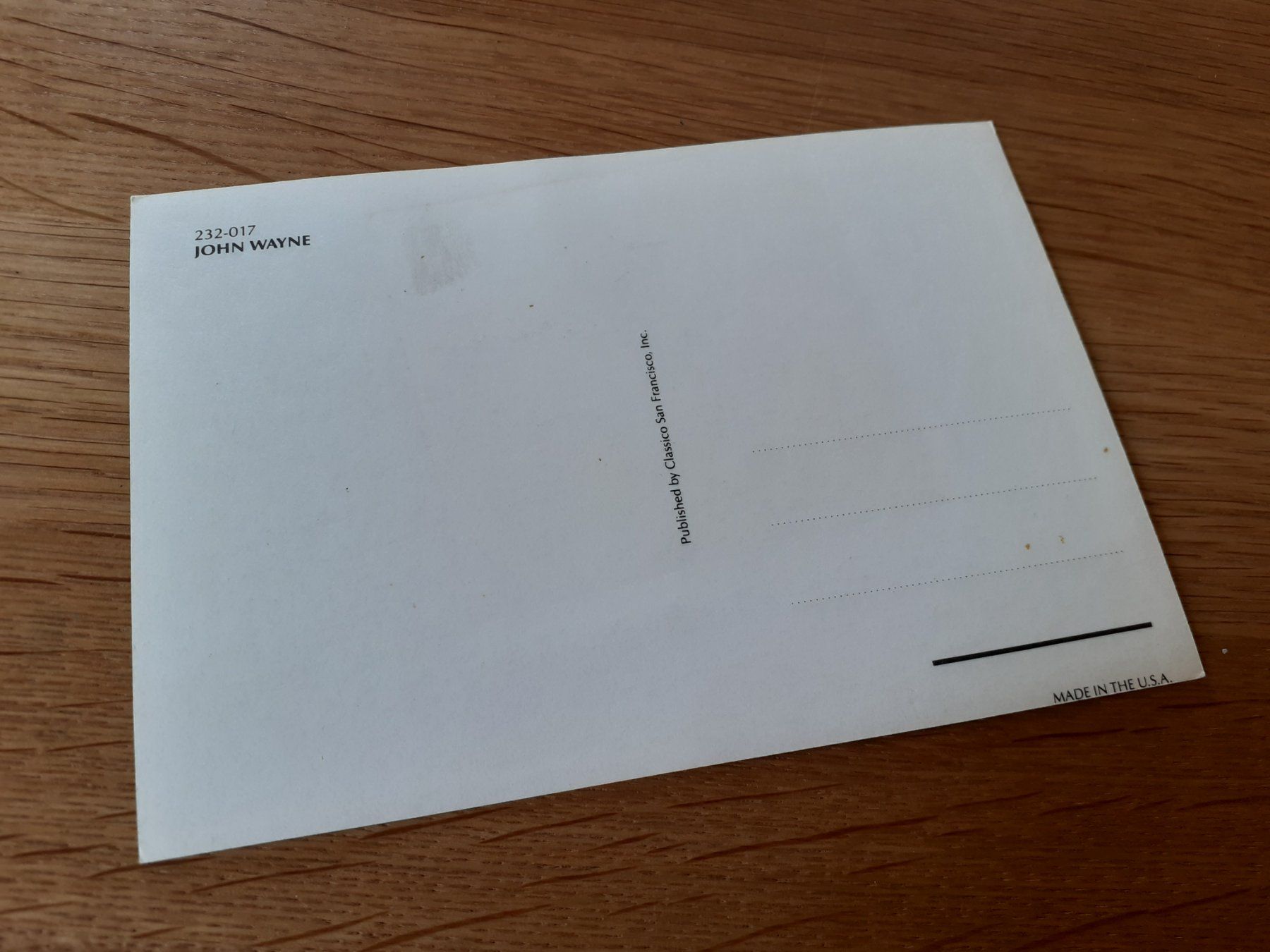 Cartoline postali: FILM - JOHN WAYNE - SCHAUSPIELER – Usato da Winterthur venduto da Ornyx7 1
