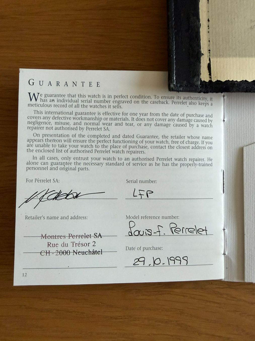 Perrelet Uhren: Perrelet Louis-Frédéric Rattrapante Piece Unique – Gebraucht aus Buchrain von LMUS 2