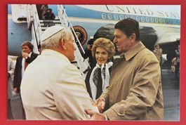 AK USA VATIKAN FAIRBANKS ALASKA PAPST RONALD REAGAN 1984
