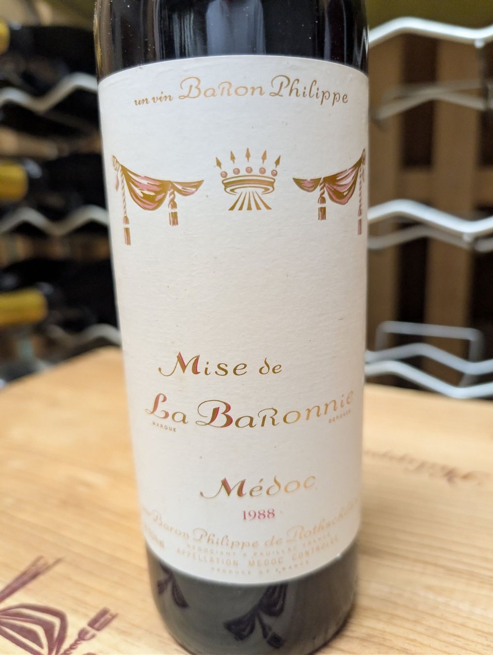 Vino: Baron de Rothschild 1988 – Usato da Zürich venduto da bino56