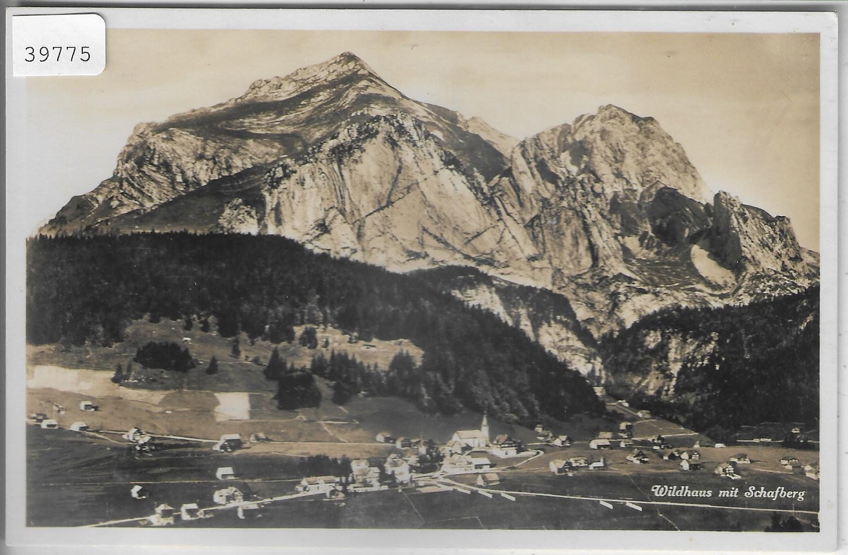 Cartoline postali: Wildhaus mit Schafberg – Usato da Ettingen venduto da Kartenplanet