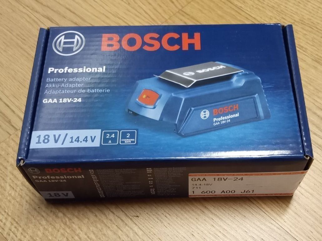 Bosch Tutti gli attrezzi: Bosch GAA 18V-24 USB-Akkuadapter – Nuovo e nell'imballaggio originale da Walde AG venduto da 1klick 1
