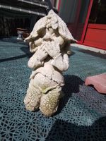 Gartenzwerg Steinfigur Deko-Zwerg für Garten Keramik Beton