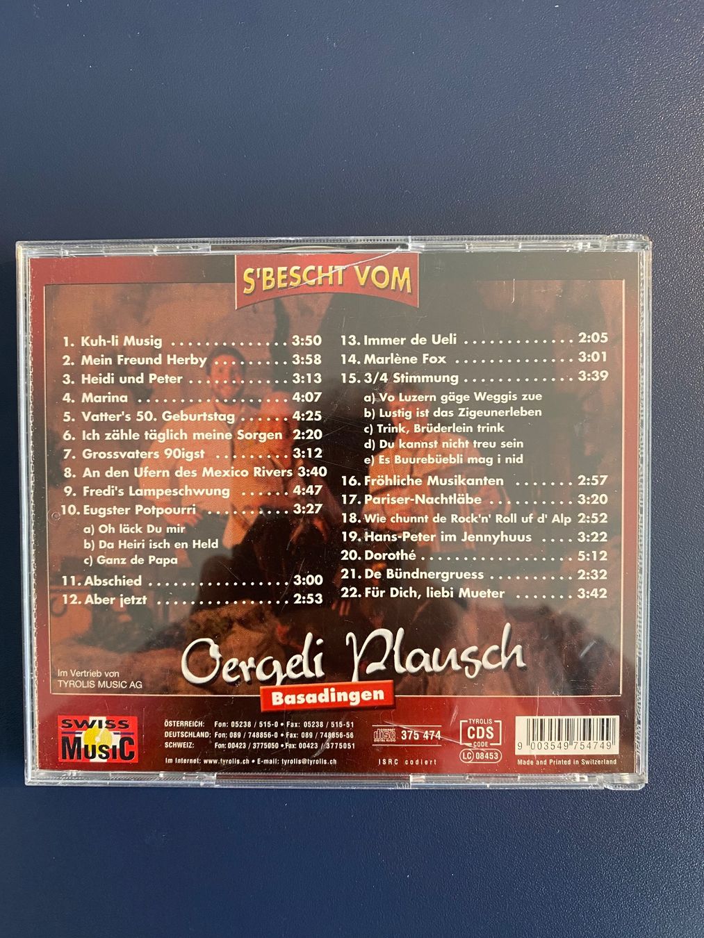 CDs: Oergeli Plausch Basadingen - S'Bescht  - CD Top ! – Gebraucht aus Rain von sempach2 1