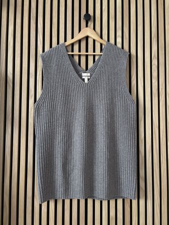 Oversized Woll-Pullunder mit Kaschmiranteil