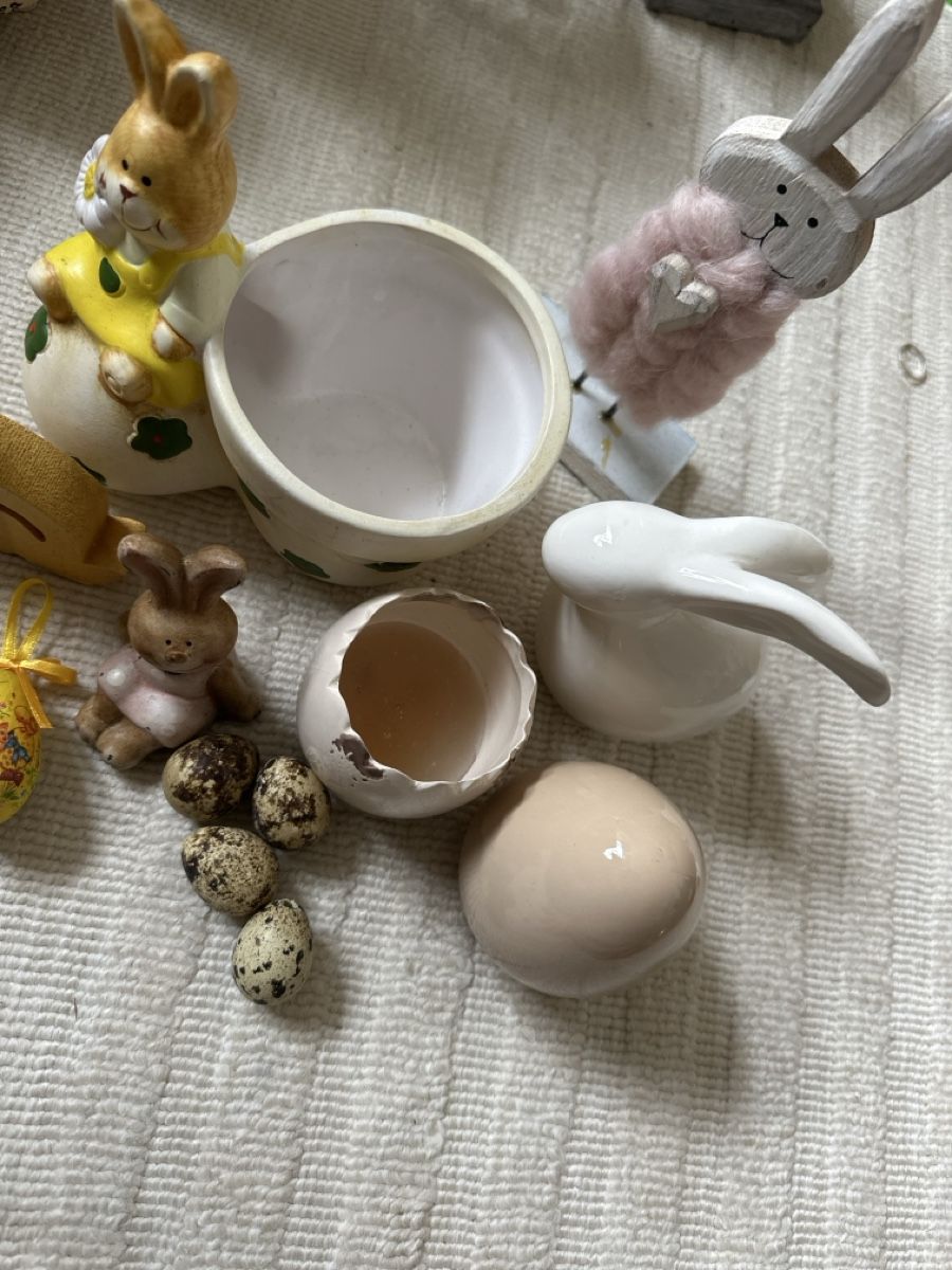 Alle Dekorationen: Spring Easter decorations: bunny, egg, quail eggs, pots – Gebraucht aus Zürich von car_68nt