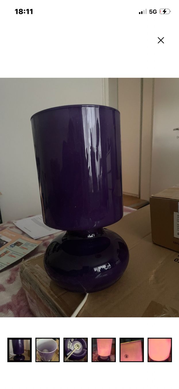 Ikea Lampade: Ikea lykta tischlampe violett – Usato da Dübendorf venduto da rocki07