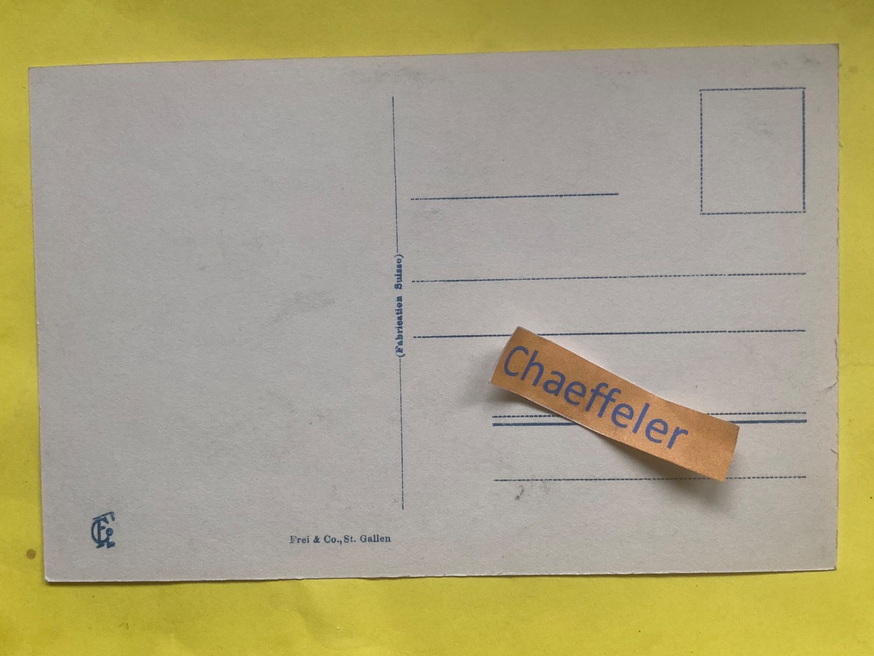 Cartoline postali: 5879 Appenzell – Usato da Zürich venduto da Chaeffeler 1