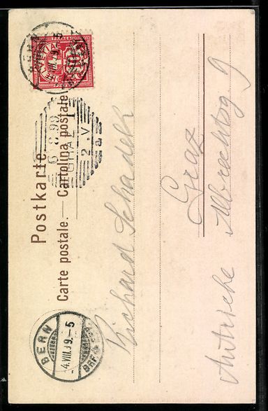 Cartes postales: Litho Bern, Marktgasse u. Zeitglockentur – D'occasion à Berlin par bartko-reher 1