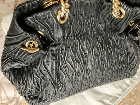 Borsa in pelle nera Elegance-Paris