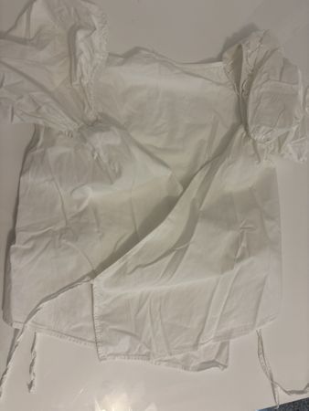 Trachten Bluse, weiss, Grösse M, neuwertig, Bindetop (Nr 32)