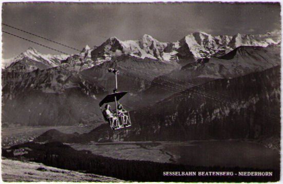 Ansichtskarten: Beatenberg - Sessellift Niederhorn – Gebraucht aus Binningen von Mountainrider