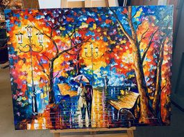 Ölgemälde Rain vs Love - Leonid Afremov