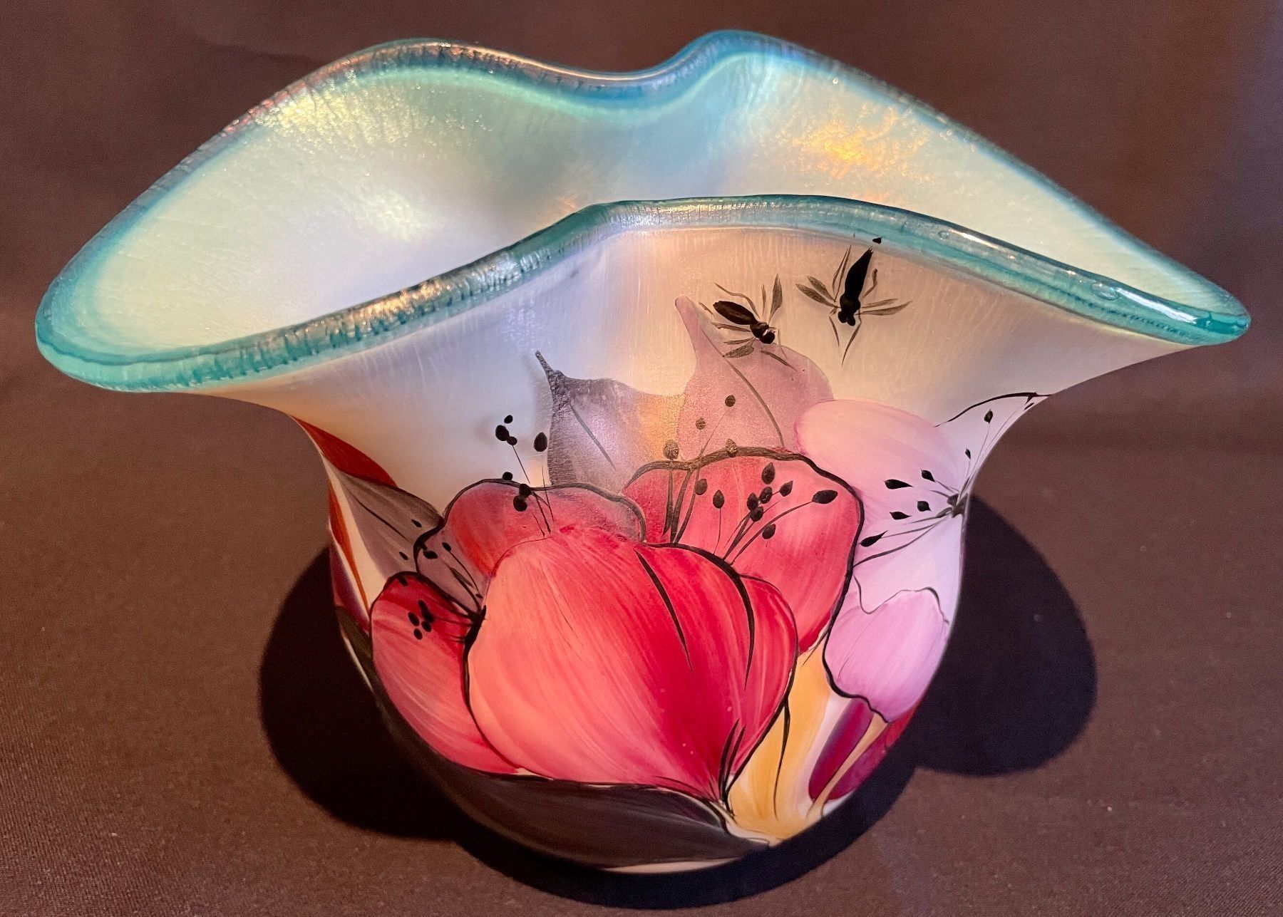 Vase & Récipients: Eisch Glasvase mundgeblasen handgemalt – Neuf (Voir description) à Bern par Chraebu2 3