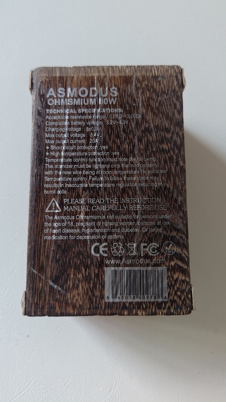 Altri Prodotti per fumatori: Asmodus Ohmsmium 80W – Difettoso da Illnau venduto da Sefan 2