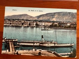 Postkarte Schiff Genf Leman 1912 (P256)
