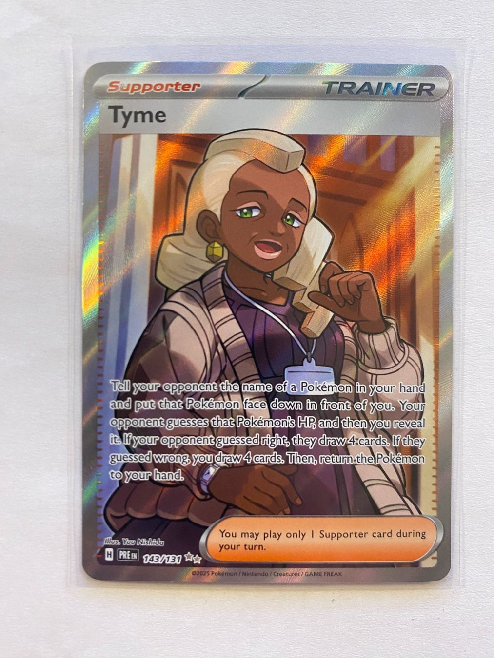 Pokémon Sammelbilder & Trading cards: Pokemon Tyme 143/131 Prismatic Evolution EN – Neu (gemäss Beschreibung) aus Weingarten-Kalthäusern von McGmavlo