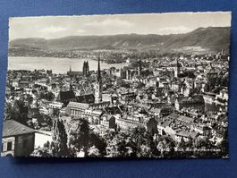 Alte Ansichtskarte Zürich, Blick vom Polytechnikum,1948