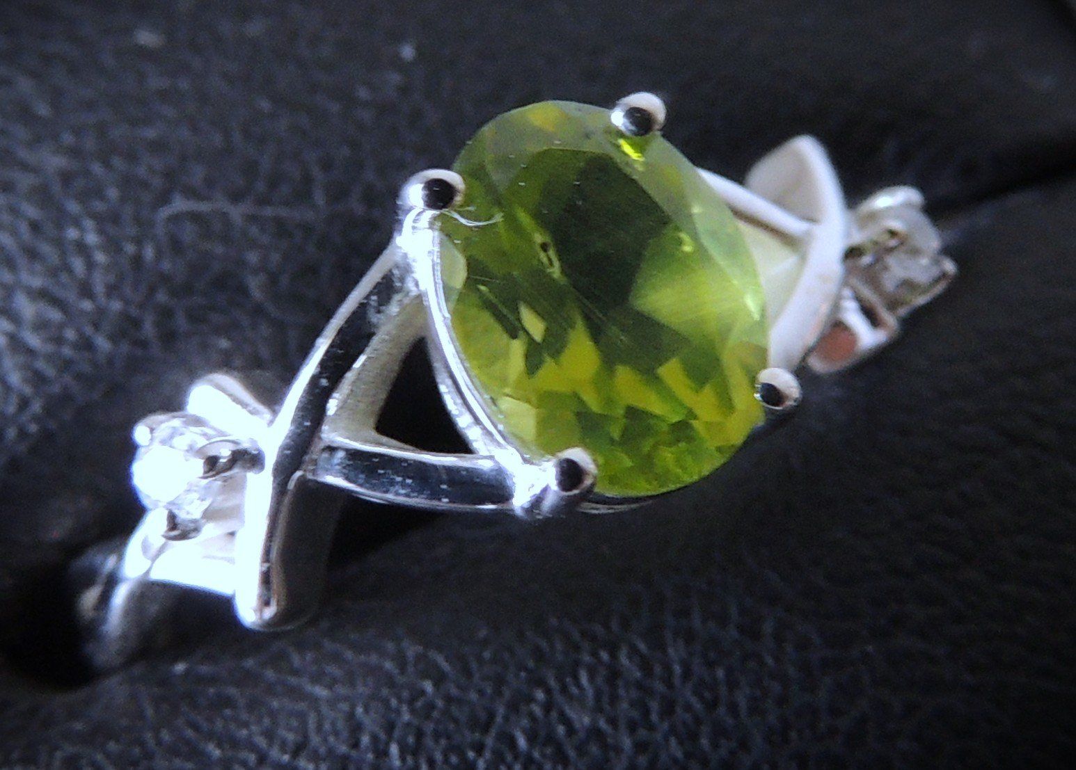 Anelli: Peridot Silber 925 Fingerring Gr. 57 – Nuovo (secondo la descrizione) da Waldenburg venduto da schaller707 2
