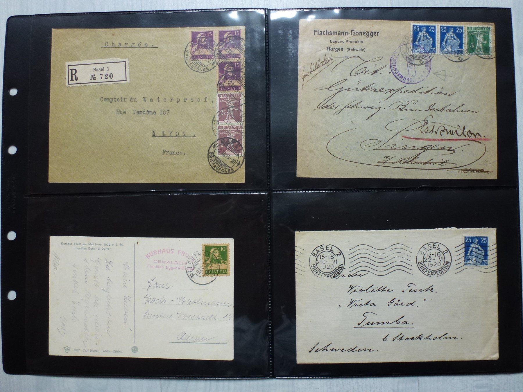 Tutti i francobolli: Lot ++ Interessante Schweizer Beleg-Sammlung ab 1909 – Usato da Walkringen venduto da Casablanca777 3