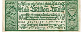 Regensburg 1 Mil.Mark 08.08.1923 SS+-SS++