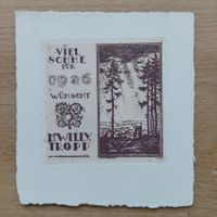 Exlibris Erwin Theermann - Orig. Radierung 1925