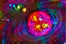 Wandtuch - Universe UV aktiv