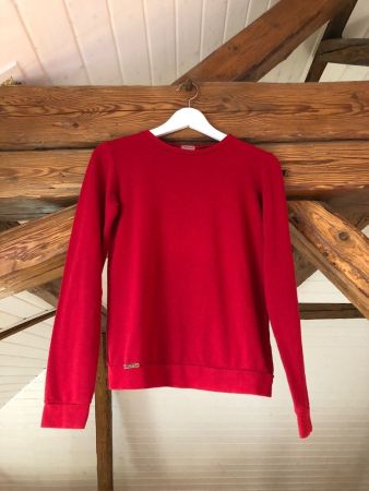MAKADAMIA Damen Rot Pullover One Size (M) Pull Rouge Femme