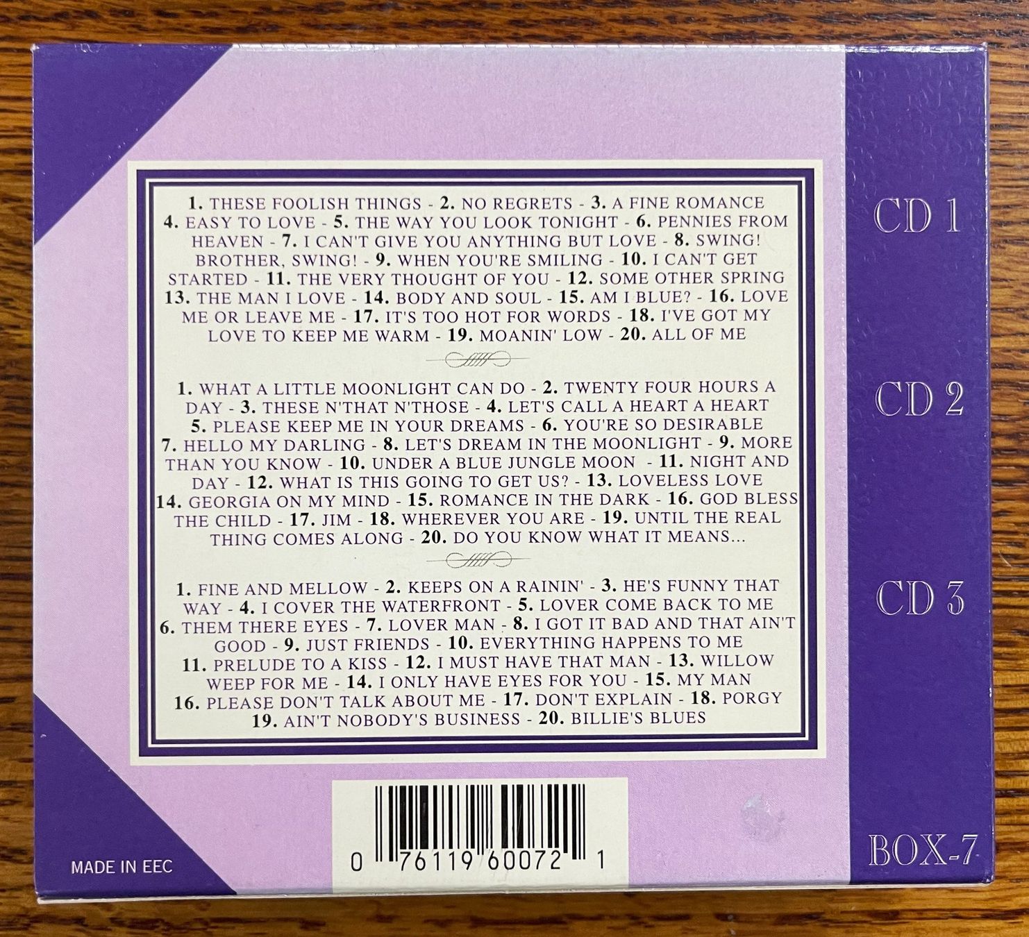 CD: Billie Holiday - Anthology  3 CD Set – Usato da Oftringen venduto da Vucki 2
