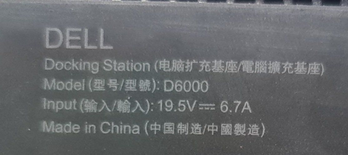 Dell Dockingstation: Dell Dockingstation D6000 – Gebraucht aus zürich von R-N-J 3