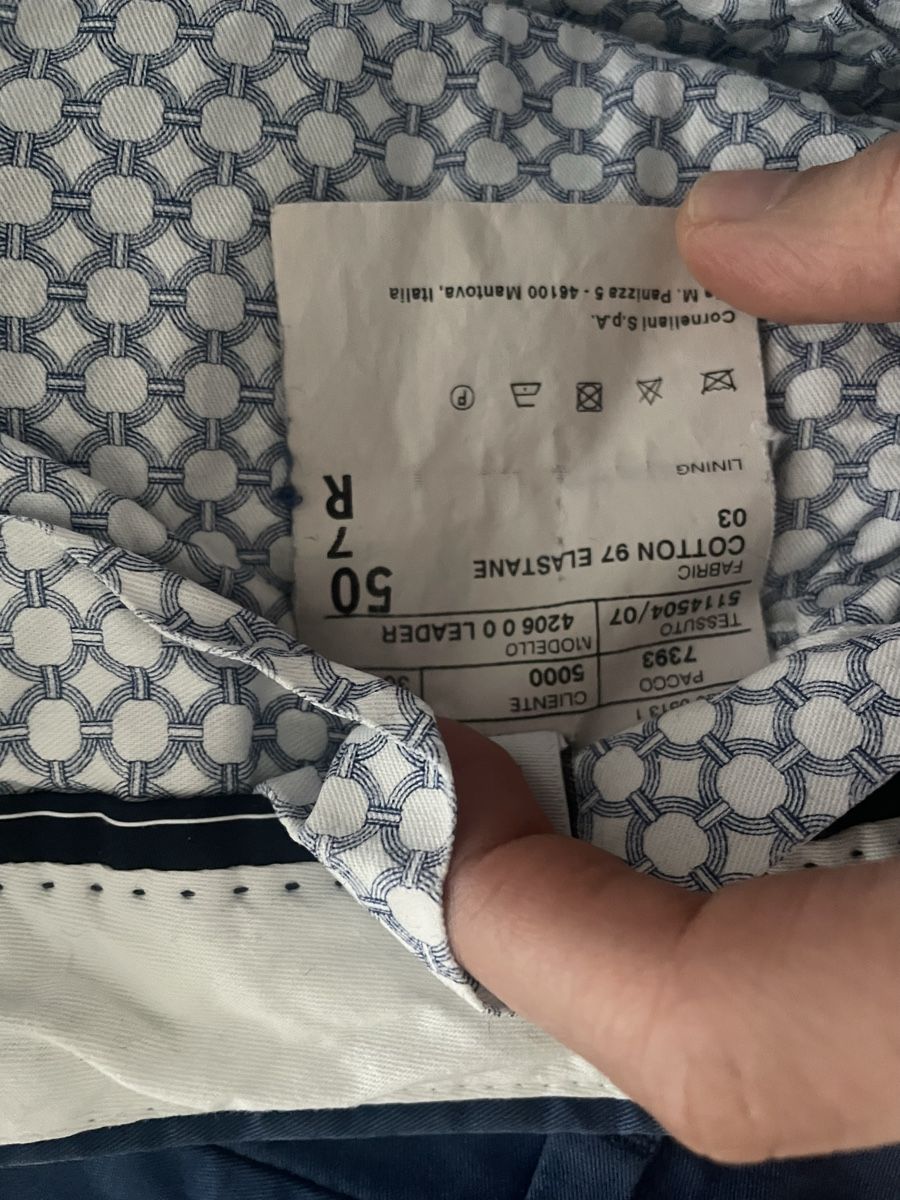 Pantaloni: Corneliani trousers blue 50 – Usato da Zürich venduto da car_sc6v 2