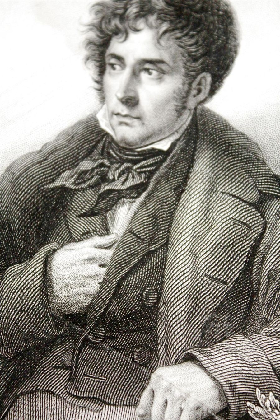 Incisioni: Stahlstich CHATEAUBRIAND, um 1850 – Usato da Bern venduto da kultiges 8