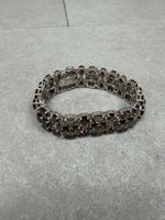 BRACELET 925 STERLING SILVER, SMOKY TOPAZ, CITRINE, GARNET