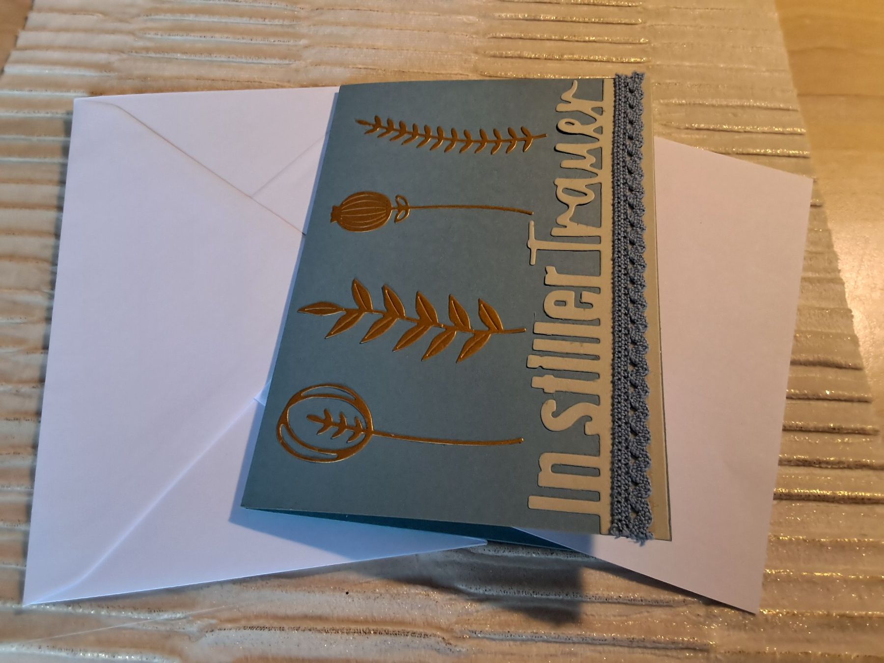 Cartoline: Trauerkarte mit Umschlag "In stiller Trauer" A6 Format – Nuovo e nell'imballaggio originale da Rüegsbach venduto da hpl02 1