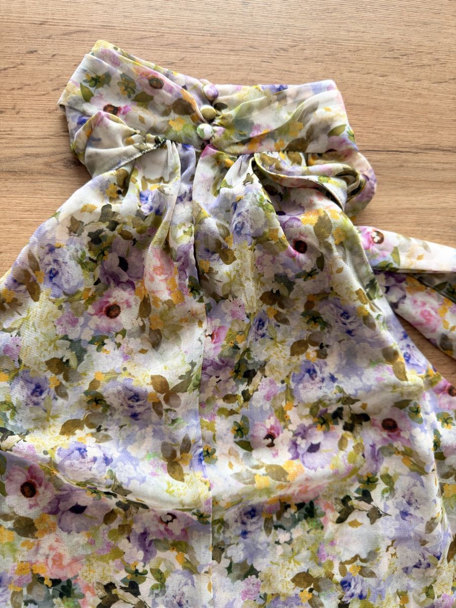 Mango Tops: Mango Sommerliches Chiffon am Top mit Blumenmuster, Gr S – Gebraucht aus Urdorf von fairfashion 4