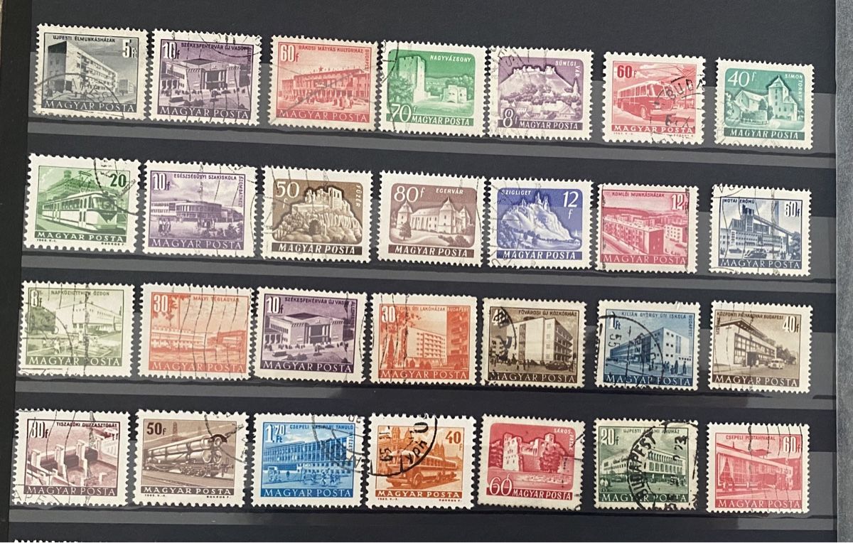 Tutti i francobolli: 61 timbres - Hongrie – Usato da Petit-Lancy venduto da Solcarm 1