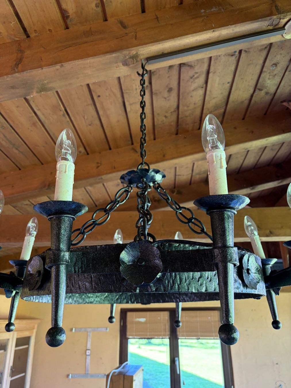 Lampadari & plafoniere: Deckenleuchte Eisen schmiedeeisern rustikal 6 flammig – Usato da Richterswil venduto da anyfish 3