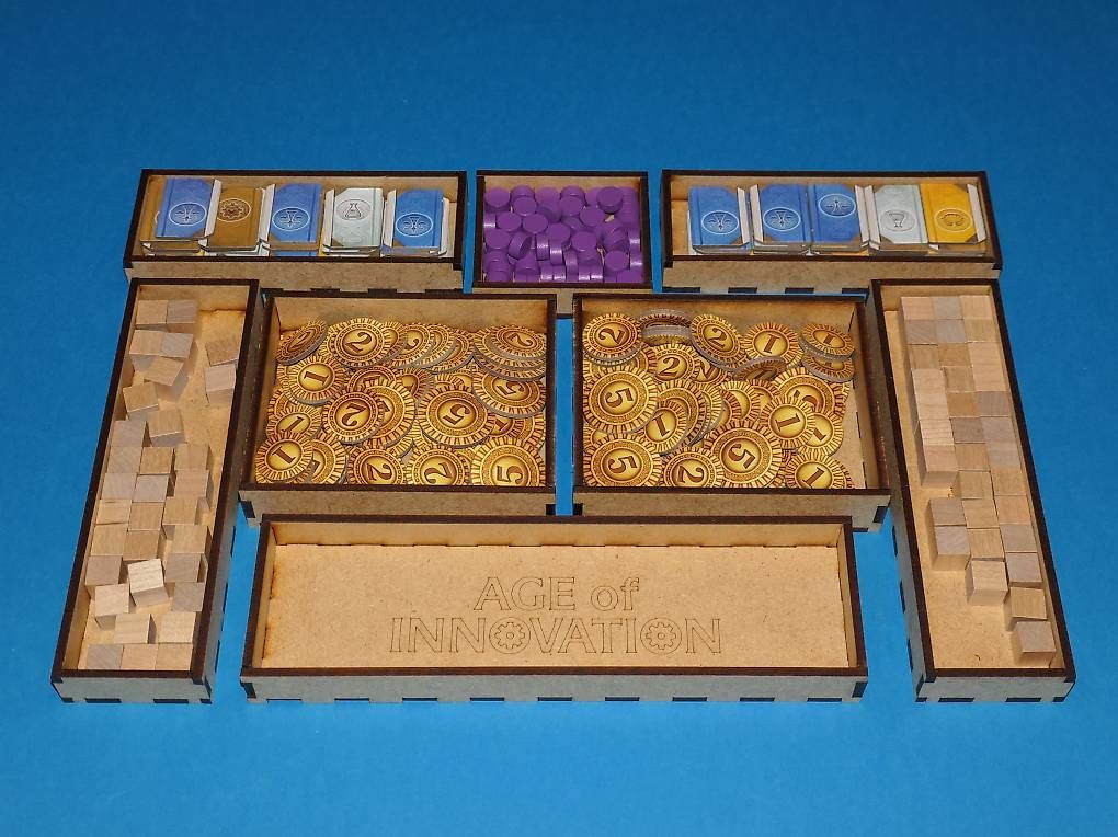 Giochi: Brettspiel Insert - Age of Innovation – Nuovo e nell'imballaggio originale da Brunnen venduto da ronnyvorbrodt 3