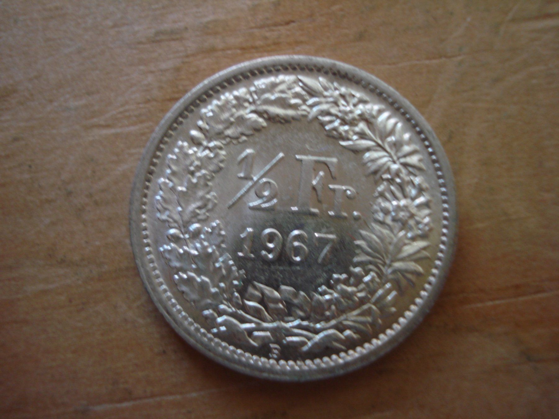 Alle Münzen: (N4) 1/2 Franken 1967 UNZ – Gebraucht aus Erlach von Net-Coins