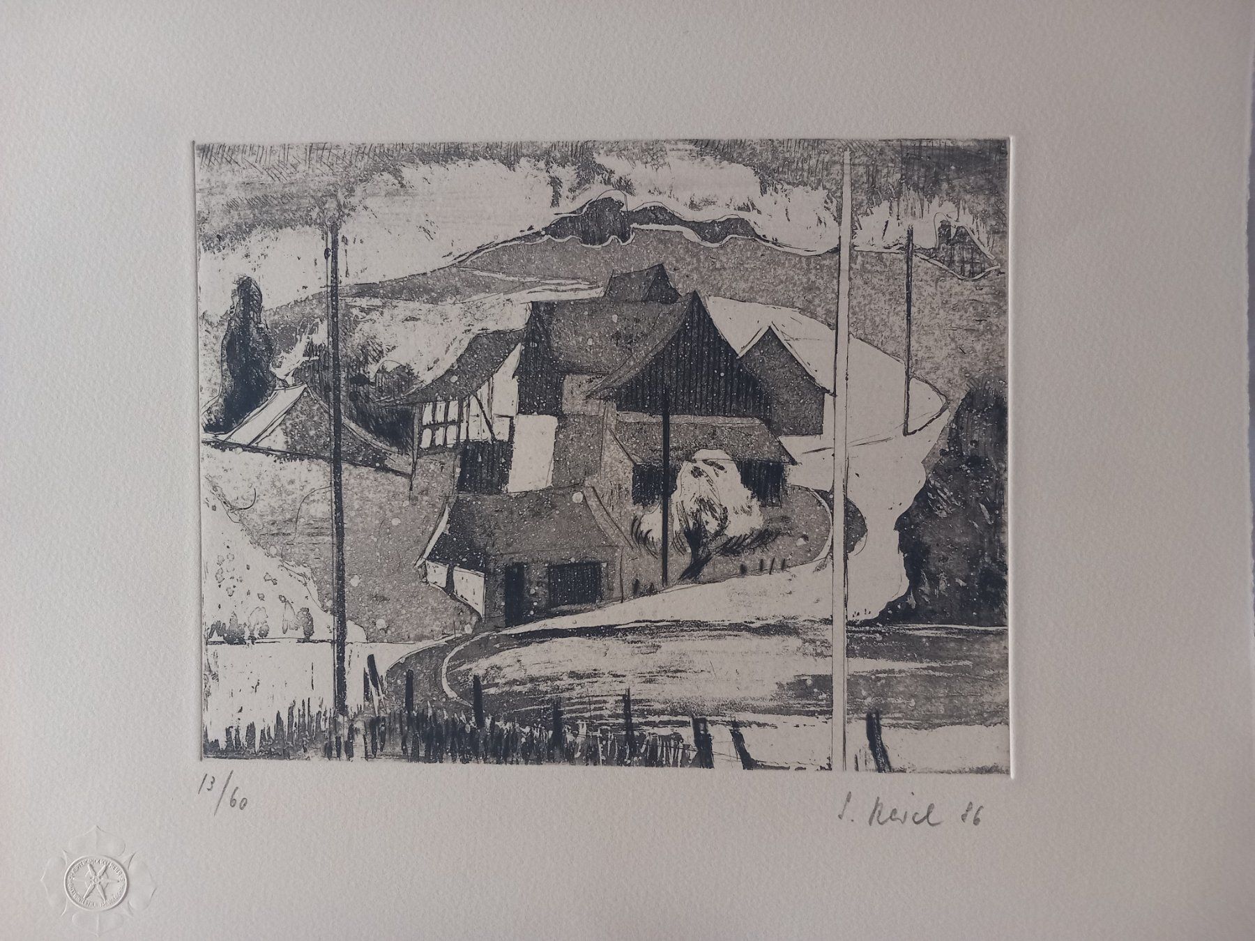 Foto & Immagini: Radierung von I.Raidel(?) 1986 – Usato da Uitikon Waldegg venduto da pkuster 1