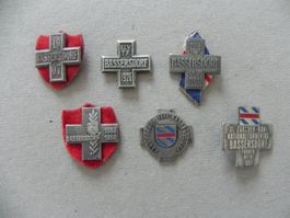 Medaille 6 Sport Abzeichen Brosche Bassersdorf ZH 1907 - 69