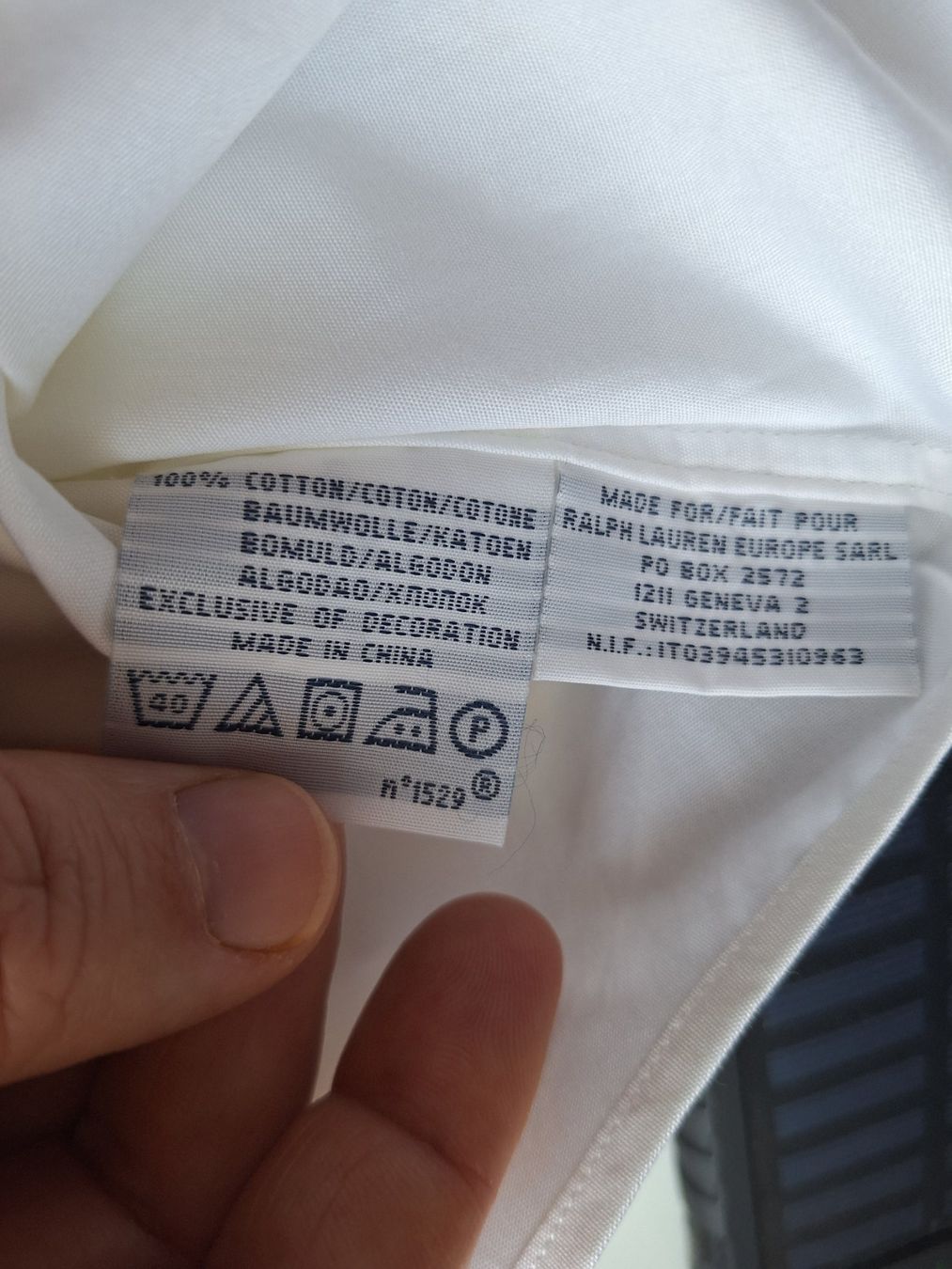 Ralph Lauren Camicie: Ralph Lauren Hemd, weisses Kurzarmhemd, Gr. S – Usato da Münchenbuchsee venduto da Salezm 4